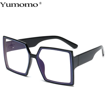 2020 Prevelik Odtenki Ženska sončna Očala Črna Moda Kvadratnih Očala Velik Okvir Vintage sončna Očala Gradient Očala Unisex UV400 0