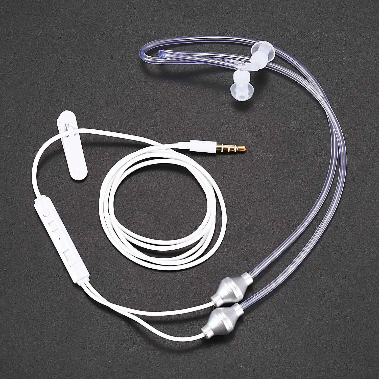 Anti Sevanje Slušalke Binaural Stereo Slušalke z Mikrofonom Universal 3,5 mm šumov Zraka Cev Akustični Čepkov 3