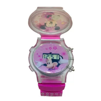 Bliskavica Otroci Watch Silikonski Pašček za Pokrovček, Moda Sijaj Elektronski Otrok Gledal za Dekleta Darilo Digitalna Ura Reloj Mujer 18852