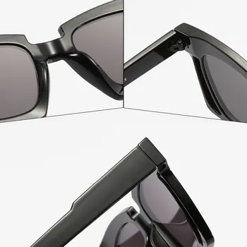 HBK 2021 Nov Kvadratek sončna Očala Ženske Modni Plastični Okvir Letnik Očala Moških Odtenki Retro Gradient Barve Oculos UV400 1