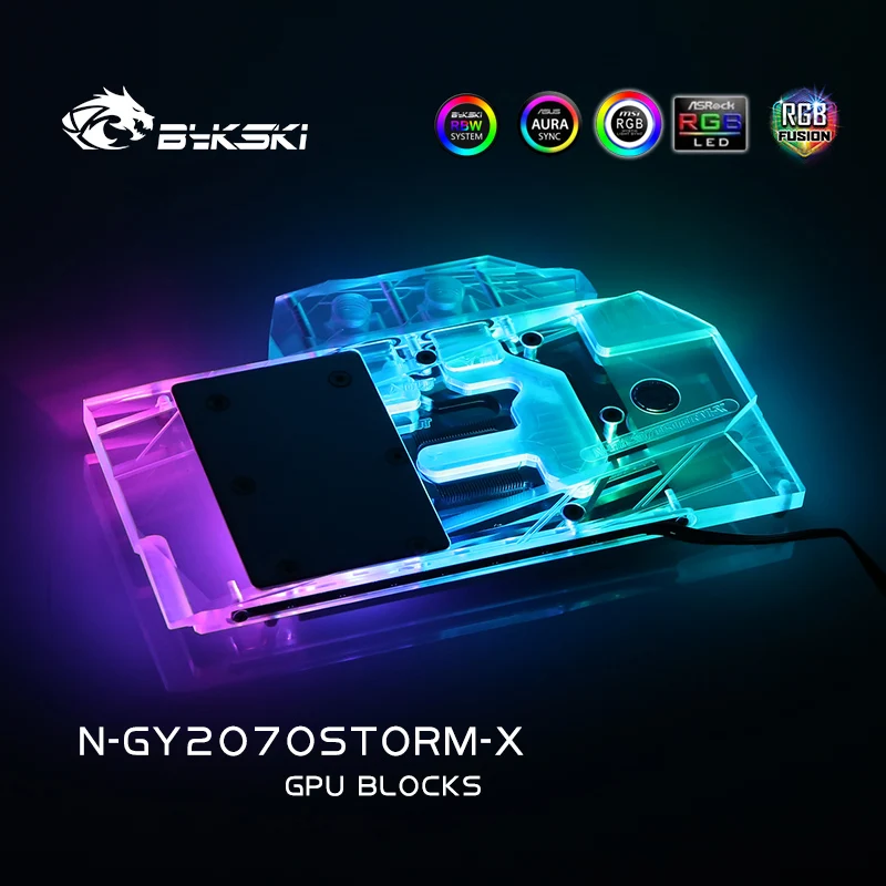 Bykski Vodni Hladilni Blok Za Galaxy GeForce RTX 2070 RTX 2060 Super (1-Kliknite OC) Gainword RTX 2070 GTX 1660TI,N-GY2070STORM-X 2