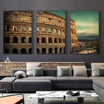 Rimski Kolosej Evropski Stil Arhitekturo, Fotografijo, Plakat, Platno, Tisk Slikarstvo Wall Art Dnevna Soba Dekoracijo Doma 2