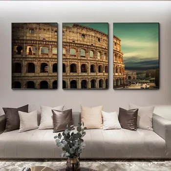 Rimski Kolosej Evropski Stil Arhitekturo, Fotografijo, Plakat, Platno, Tisk Slikarstvo Wall Art Dnevna Soba Dekoracijo Doma 5