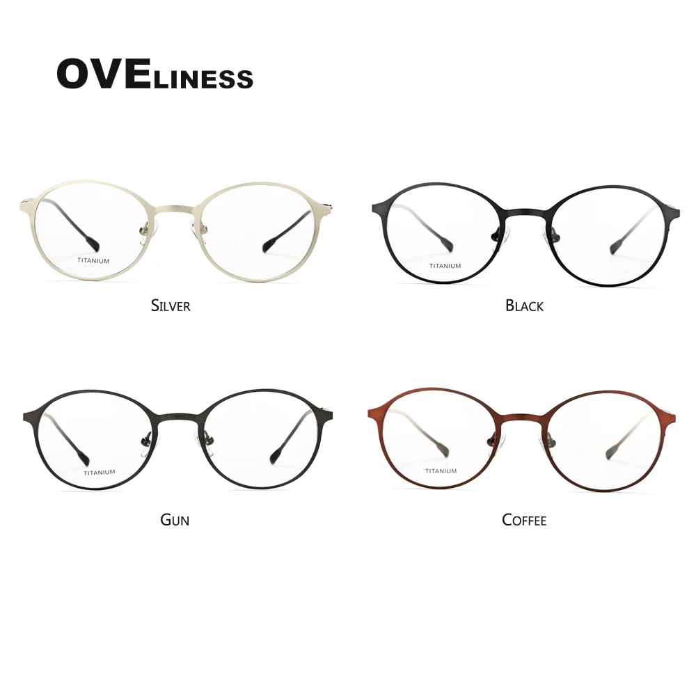2021 optičnih očal okvir moški ženske retro krog pregleden očala računalnik kratkovidnost Recept korejski očala eywear okvir 5