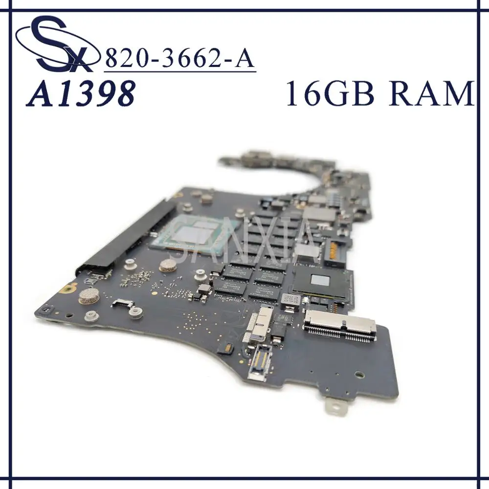 KEFU 820-3662-Prenosni računalnik z matično ploščo za Apple Macbook Retina A1398 original mainboard 16 GB-RAM I7-4770HQ 2.2 GHz CPU 3