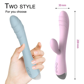 Rabbit Vibrator 10 načini G Spot Vagina Shocker Seks Izdelek USB Polnilne Ženska Masturbacija Dildo, Vibrator Sex Igrača za ženske 4