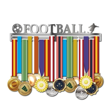 DDJOPH Šport meda obešalnik Nogomet medaljo imetnik Medaljo zaslon rack 46 cm L držite 36~45 medalje 0