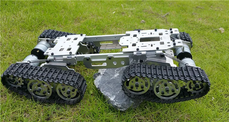 Zlitine, Kovinski Rezervoar Šasijo Traktorja Gosenicah Tank Ravnotežje Ohišje RC Tank Gori Tovornjak Robot Ohišje Arduino Avto 3