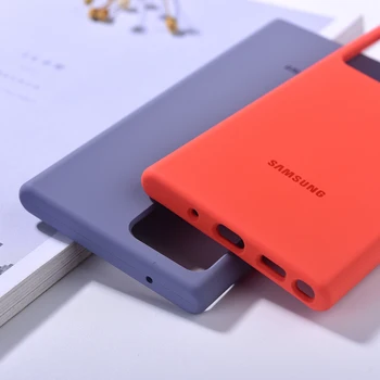 Samsung Note 20 Ultra Primeru Original Tekoče Silikona Svilnato Mehko Lupini Zaščitni Zadnji Pokrovček Za Galaxy Note20 ultra note20+ 5G 1