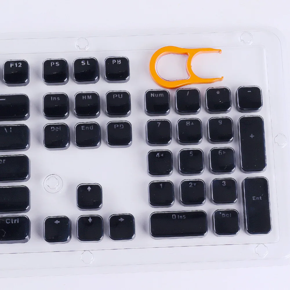 Nizko Profil Keycap Set za Češnja MX Če je Mehanske Tipkovnice Crystal Design Rob s Tipko Puller Odstranitev Orodje 1