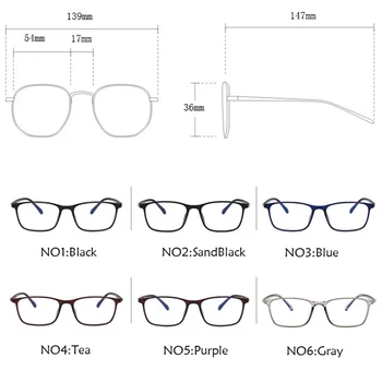 Yoovos Kvadratni Okvir Očal Ženske Modra Svetloba Očala Za Ženske Luksuzni Očala Okvirji Moških Jasno Objektiv Okulary Gafas De Mujer 1