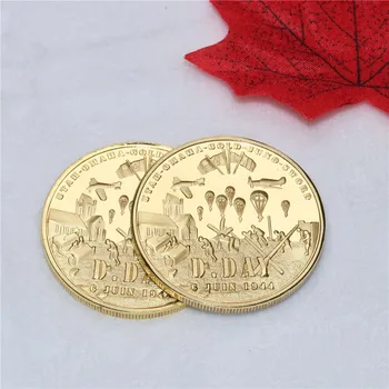 Lepo Kanadski spominek za zbiranje Kanada pehotne divizije WW2 Dan D Juno Beach pozlačeni kovanec Kanada priložnostnih kovancev 0