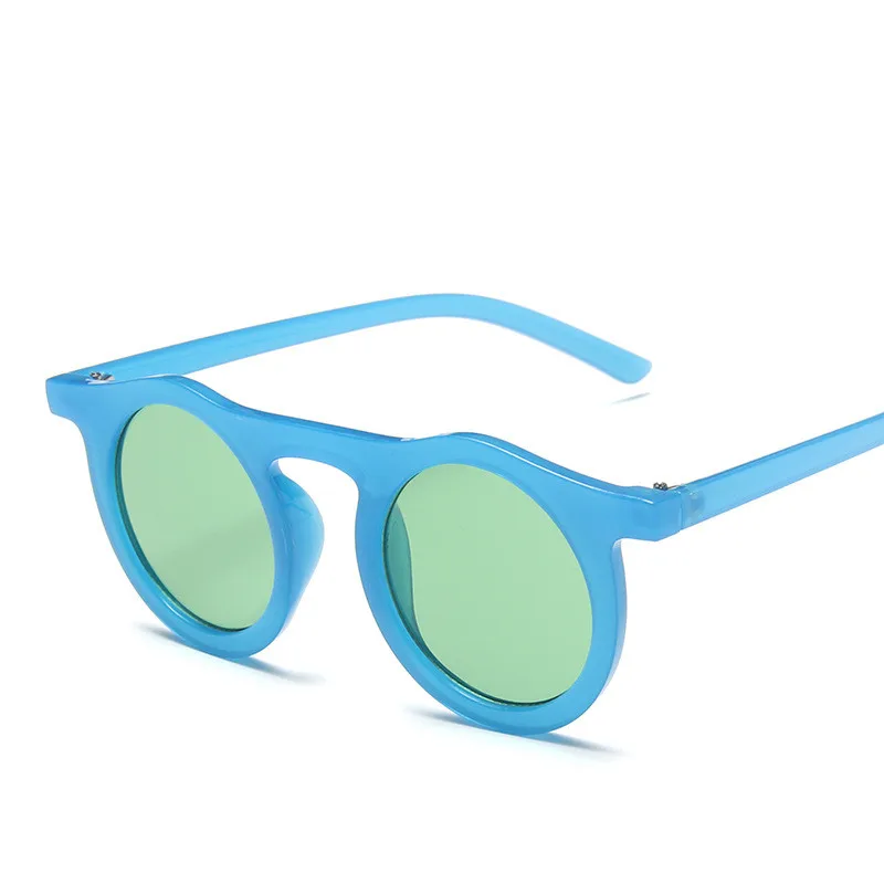 2020 Retro Okrogla Sončna Očala Ženske Majhen Okvir Plastično Črno Roza Očala, Ženske, Barvite Sončne Očala Ženski Moški Oculos 1