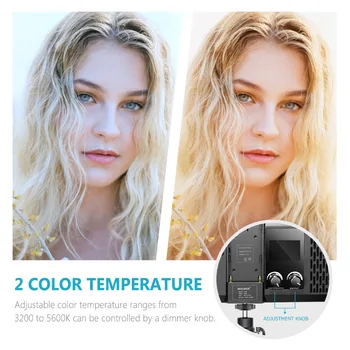 Neewer Super Slim Bi-color Zatemniti LED Video Luč z LCD Zaslonom-Ultra High Power Na Fotoaparat z LED Panel 3200K-5600K za Fotografijo 1