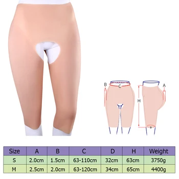 Silikonski rit hlače Zgostitev boki za 2 do 2,5 cm Polni Silikona Pad Zadnjico, Boke Ojačevalec Perilo Hip Up Crossdressing 0