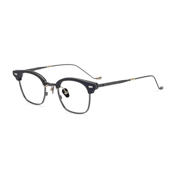 Korejska Znamka, Design Titana Acetat Eye Glasses Moških Kvadratnih Optična Očala Okvir Ženske Kratkovidnost Recept Za Očala West 20297
