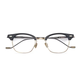 Korejska Znamka, Design Titana Acetat Eye Glasses Moških Kvadratnih Optična Očala Okvir Ženske Kratkovidnost Recept Za Očala West 1