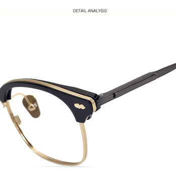 Korejska Znamka, Design Titana Acetat Eye Glasses Moških Kvadratnih Optična Očala Okvir Ženske Kratkovidnost Recept Za Očala West 2