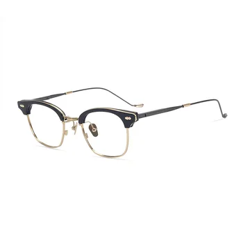 Korejska Znamka, Design Titana Acetat Eye Glasses Moških Kvadratnih Optična Očala Okvir Ženske Kratkovidnost Recept Za Očala West 3