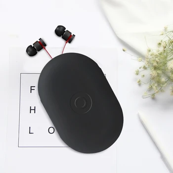 Liboer Srčkan Shranjevanje Primera za Slušalke in Kable Univerzalno Mehki Silikonski Slušalke kovček za Bije Bluetooth Slušalke 3