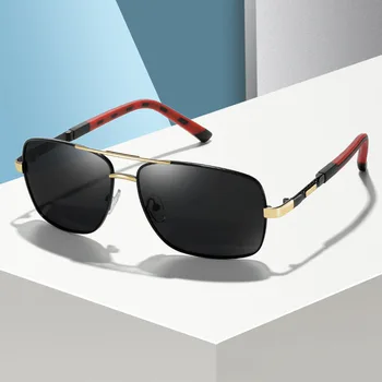 2020 Classic Vintage Moda Polarizirana sončna Očala Moških Znana Luksuzna Znamka, Design Ogledalo Kvadratnih sončna Očala Za Moške UV400 3
