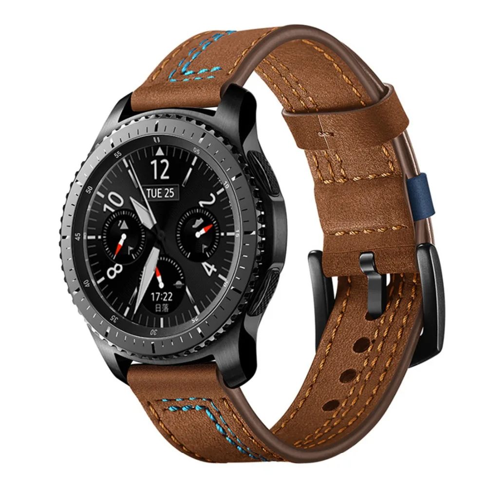 22 mm watch band Za Samsung Galaxy watch 46mm Prestavi S3 obmejni pas correa amazfit gtr 47mm 47 huawei watch gt Usnje jermenček 3