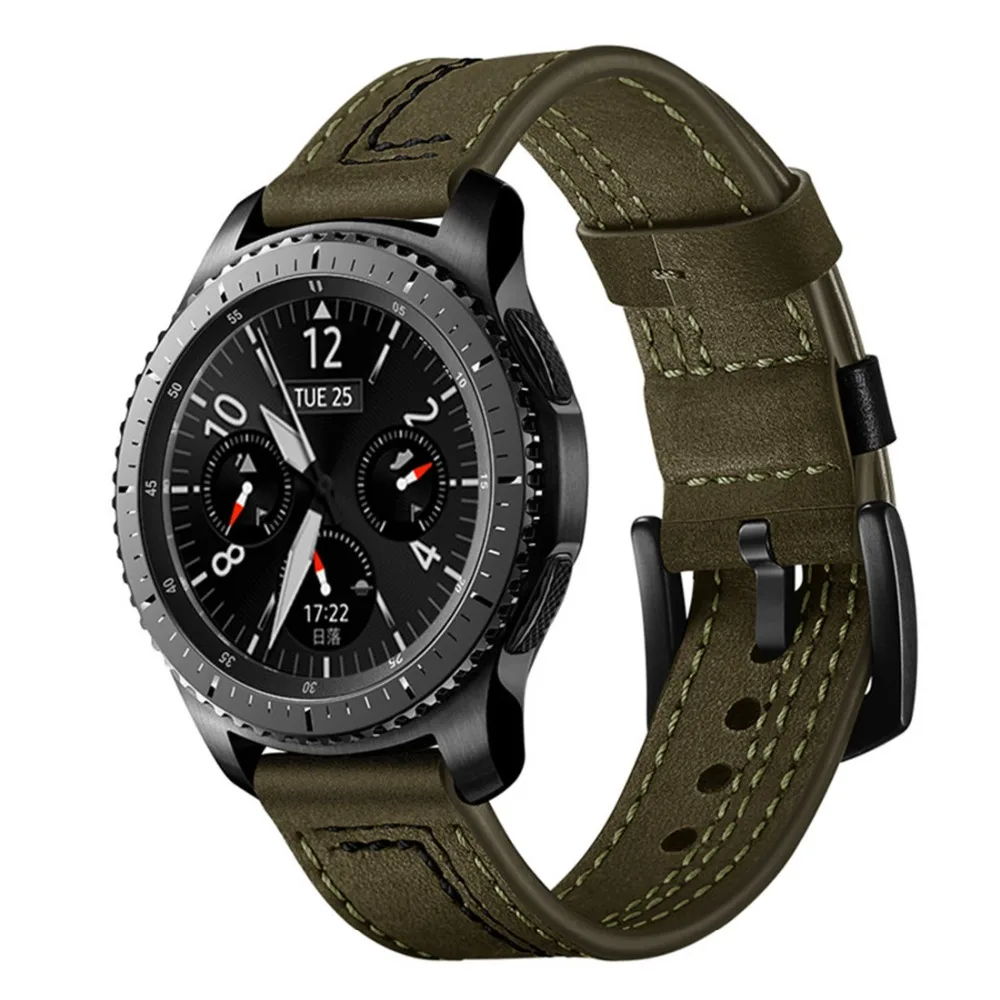 22 mm watch band Za Samsung Galaxy watch 46mm Prestavi S3 obmejni pas correa amazfit gtr 47mm 47 huawei watch gt Usnje jermenček 4