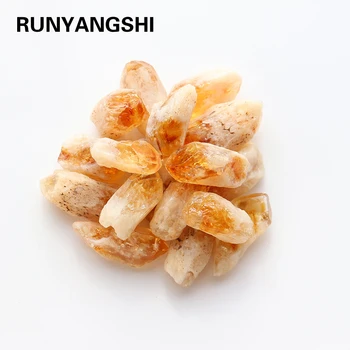 Runyangshi 50 g/vrečko Naravne Crystal Raw Zdravilni Kamen citrine Osebkov Grobo Zbirateljskih Raw Gemstone Fish Tank Dekoracijo 1