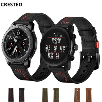 22 mm watch band Za Samsung Galaxy watch 46mm Prestavi S3 obmejni pas correa amazfit gtr 47mm 47 huawei watch gt Usnje jermenček 5