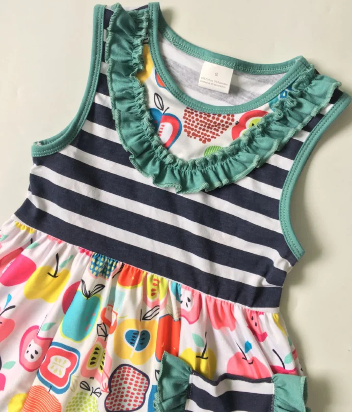 2020 Novo Poletno Otroci Obleko Baby Dekleta Nazaj v šolo festival Otroci Oblačila Princesa Stranka Obleko Lepo Otrok, Dekleta Obleke 4