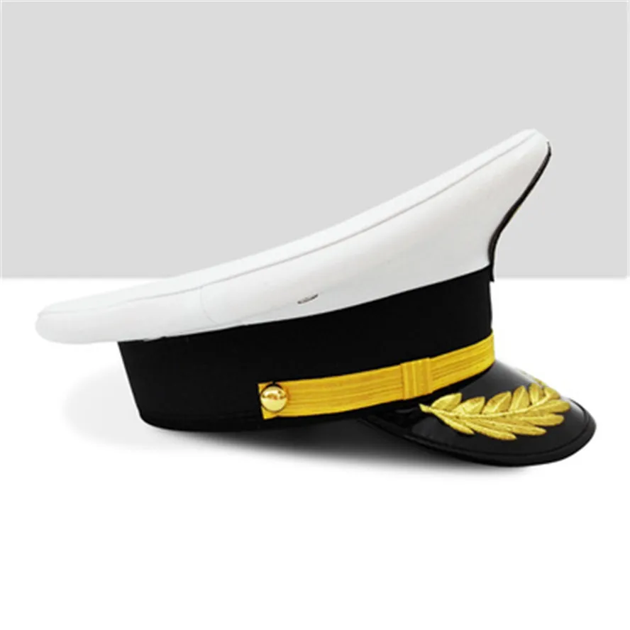 Mornariški Častnik Vojske Skp Bela Mornar Kapetan Podaljša Robna Vizir Klobuk za Flim Dejanje Cosplay Stranka 2