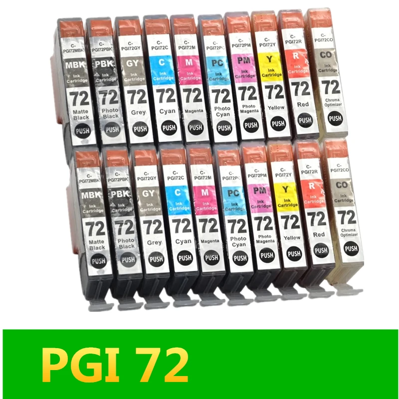 GraceMate 2 nastavite 20PCS ZGO-72 PGI72 ZGO 72 združljiva kartuša za Canon PIXMA PRO-10 Pixma Pro 10 inkjet Tiskalnik 3