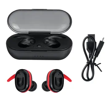 TWS bluetooth 5.0 Slušalke 600mAh Polnjenje Box Brezžične Slušalke Stereo Šport Nepremočljiva Čepkov Slušalke S Polnjenjem Polje 4