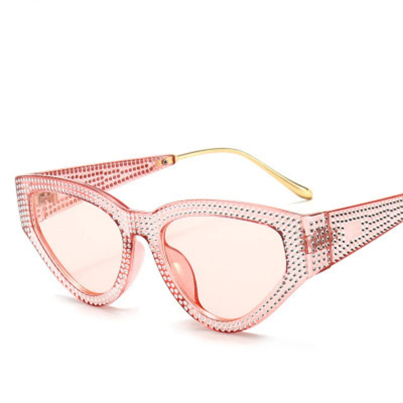 Vintage Trikotnik mačka oči, sončna očala moških 2020 luksuzne blagovne znamke velik okvir odtenki ogledalo ženski candy barve sončna očala UV400 3