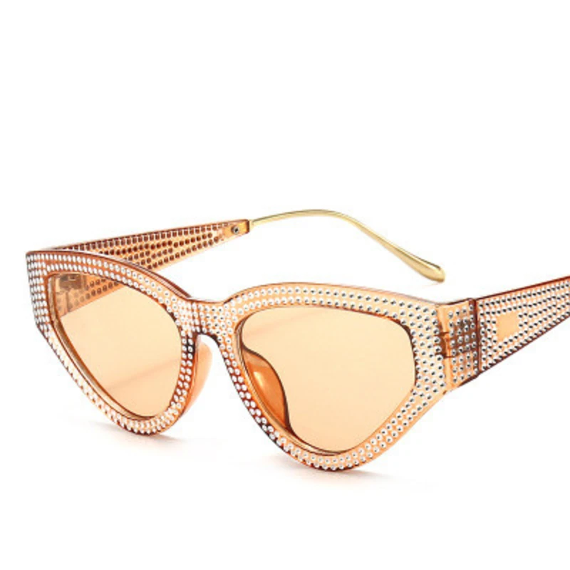 Vintage Trikotnik mačka oči, sončna očala moških 2020 luksuzne blagovne znamke velik okvir odtenki ogledalo ženski candy barve sončna očala UV400 5