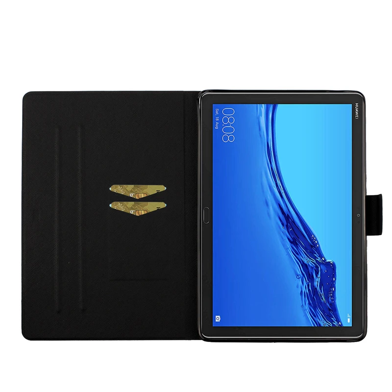 Za Huawei MediaPad M5 Lite 10 Primeru BAH2-L09/W19/W09 10.1 palčni Daisy Cvet Usnja Kritje Za Huawei MediaPad M5 Lite Kritje Primera 4