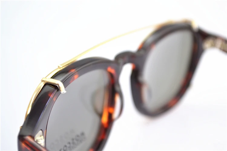 Posnetek Na Polarizirana Sončna Očala Leče Blagovne Znamke Johnny Depp Očala Moški Ženske Acetat Optičnih Očal Okvir Letnik Design 5