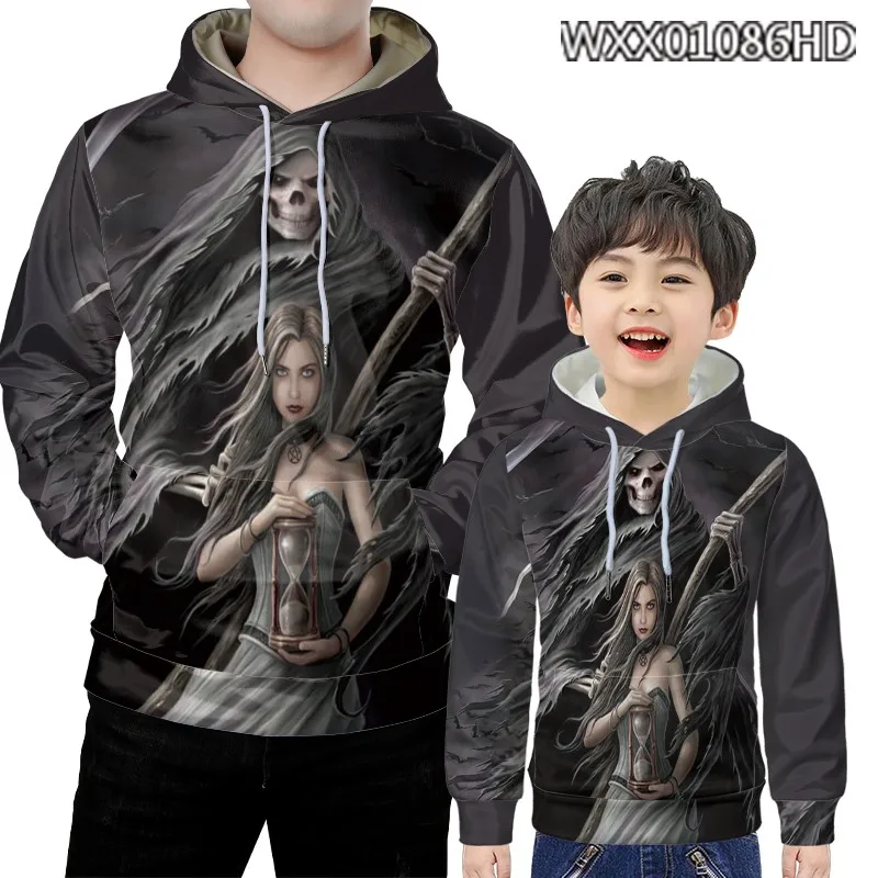 Nove jesensko zimske 3D lepoto lobanja, tiskanje pulover s kapuco za moške priložnostne dolgimi rokavi Pulover Majica punk stil Punisher lobanje Hoodie 3