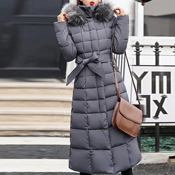 WENYUJH Dame Hooded Suknjič Visoke Kakovosti Toplo Outwear Parka Suknjič Mid-dolge Ženske Zimske Debele Navzdol Jakno 2020 Zimski Plašč 2