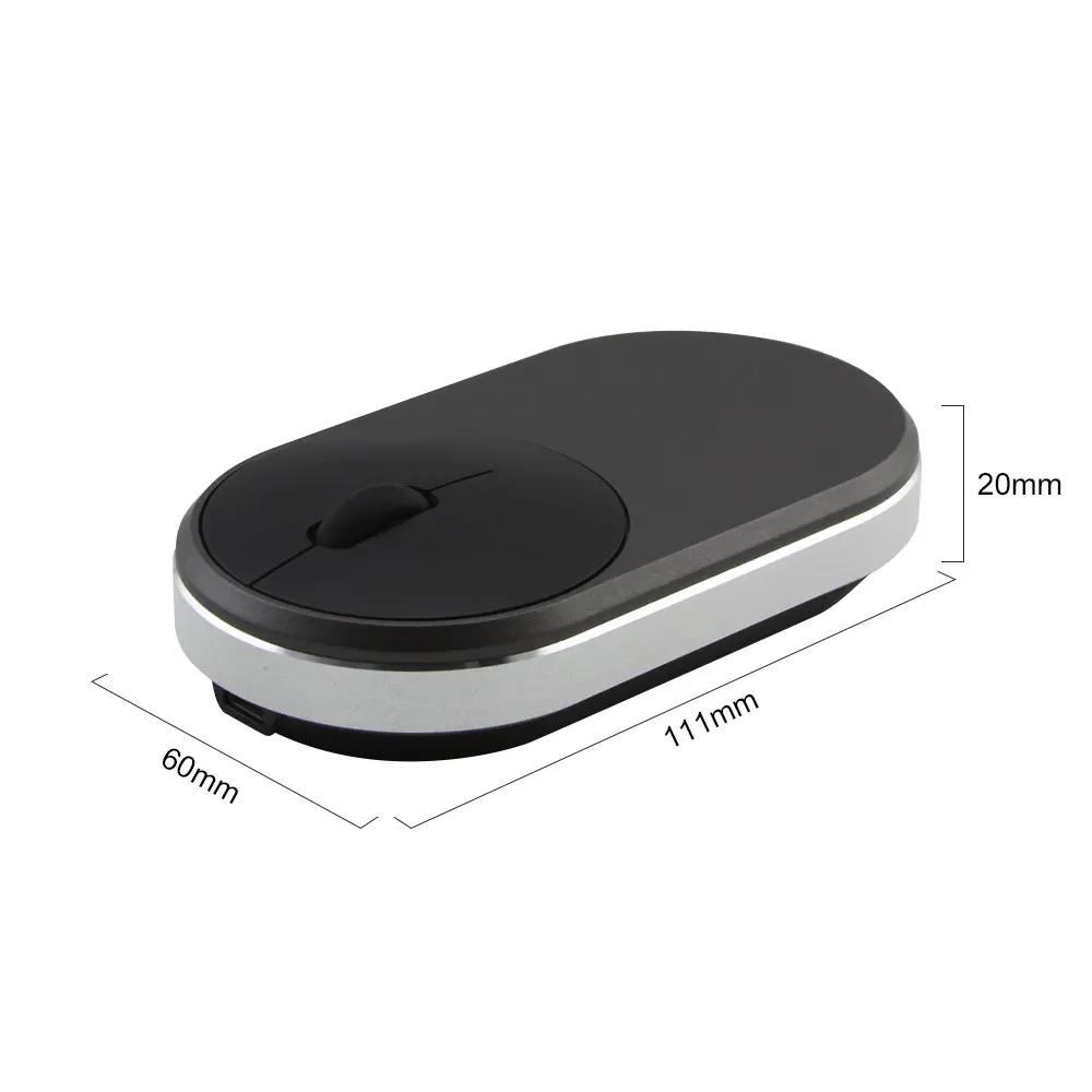 Brezžična Računalniška Miška Optični Tiho Polnjenje USB 3D Mause BT 3.0 3 Način Neslišno PC Urad Miške Za Xiaomi Mac 5