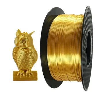 Svila PLA Nitke Zlate 1.75 mm 1 kg/0,5 kg 3D Tiskalnik, ki z Žarilno Svilnat Sijaj 3D Pero Materiali za Tiskanje Svetlečim Kovinskim PLA Filamentov 0