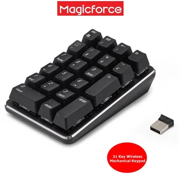 Magicforce Smart 21 Tipka Za 2,4 G Brezžično Omrežje/Bluetooth Mehanske Številčna Tipkovnica Prenosnik,Namizni,Finančno Računovodstvo Brezžična Tipkovnica 1