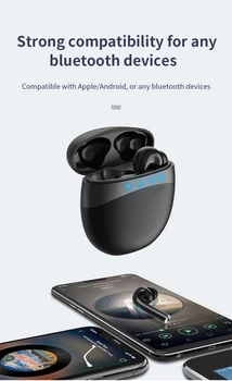 M19 TWS Bluetooth Slušalke 5.0 Brezžične Slušalke 9D Stereo Šport Nepremočljiva Čepkov na Dotik Slušalke s Polnjenjem Polje 4
