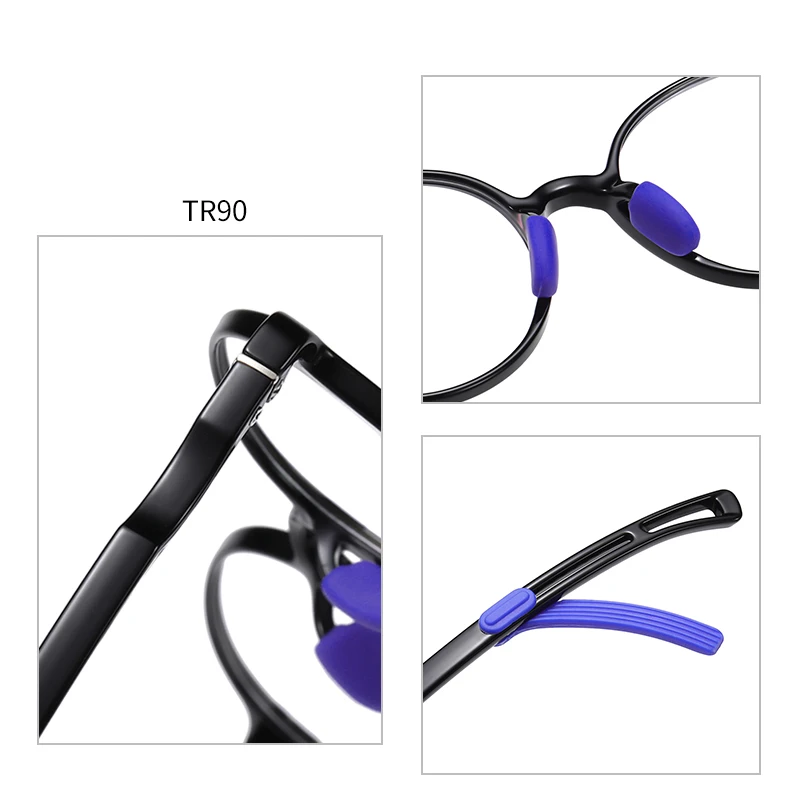 AEVOGUE Nov Otrok, Anti-Modra Optični Okvir TR90 Lahka Očala, Očala na Recept Očala AE0915 4