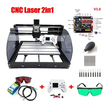 Mini Laser CNC 3018 Pro Graverja GRBL DIY 4Axis PBC Rezkanje Lasersko Graviranje Stroj za Les, PVC CNC 3018 Graverja Z Offline 1