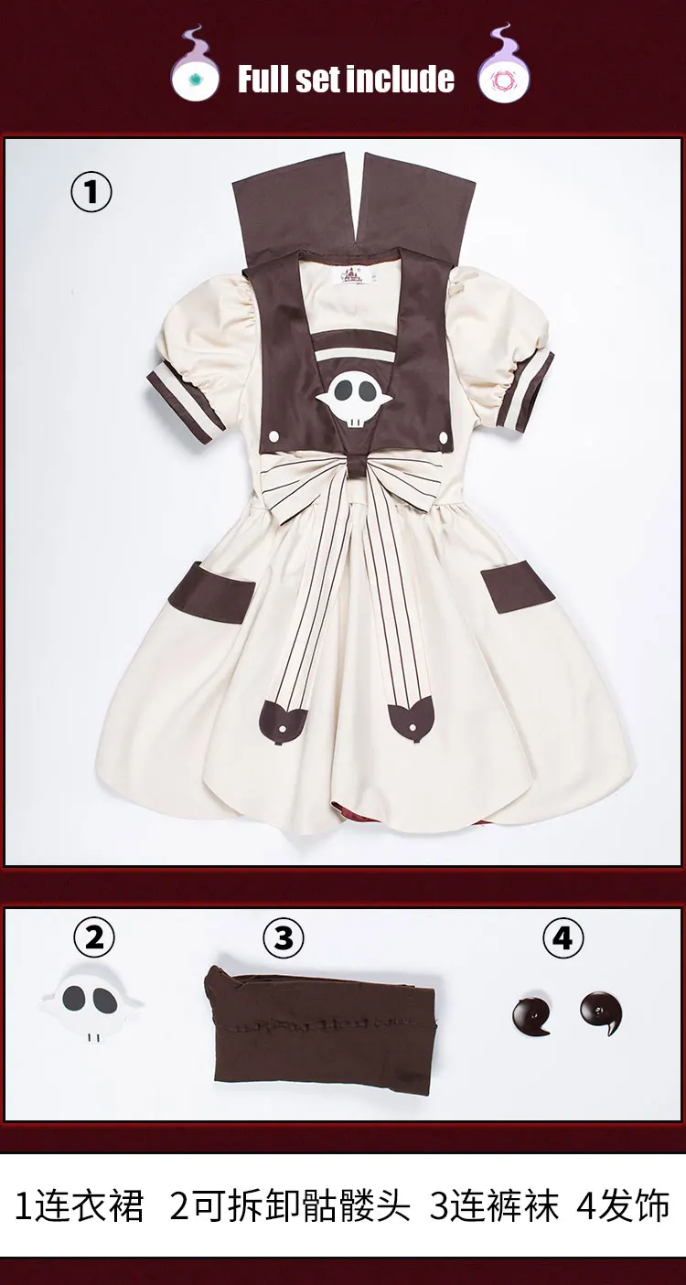 Anime Wc-Zavezuje Hanako-kun Yashiro Nene Ningning Lolita Obleko Cosplay Kostum Halloween Obleko Za žensko Obleko, Nove do leta 2020 2