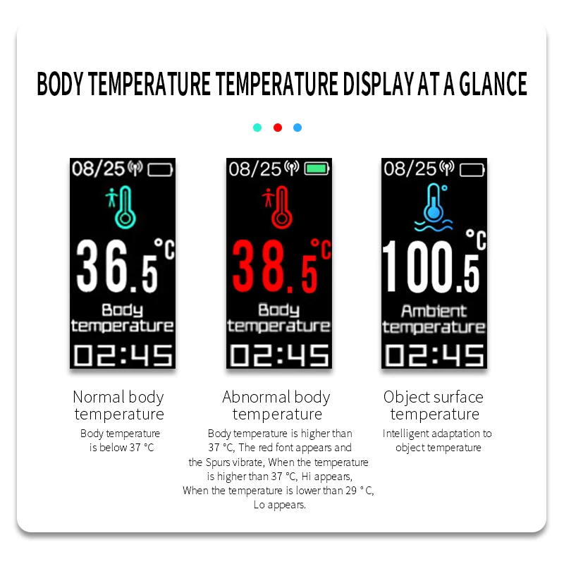 Wearpai Pametno Gledati T6 Telesne Temperature Fitnes Watch Srčnega utripa Klic Opomnik Smartwatch Dropshipping Podporo 0