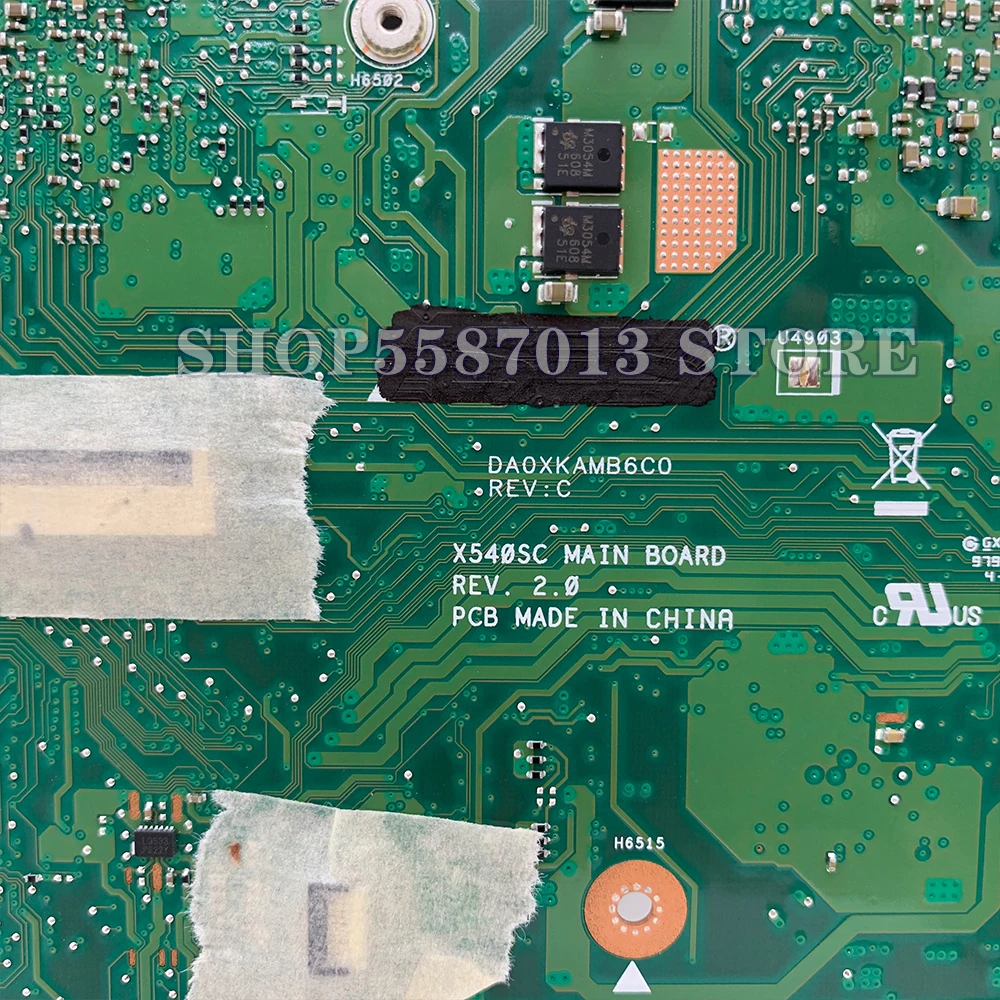 Za ASUS X540SC X540S X540SCA X540 F540S A540S F540SC A540SC prenosni računalnik z matično ploščo mainboard test OK N3700/PROCESOR, 4 GB/RAM GT810M 3