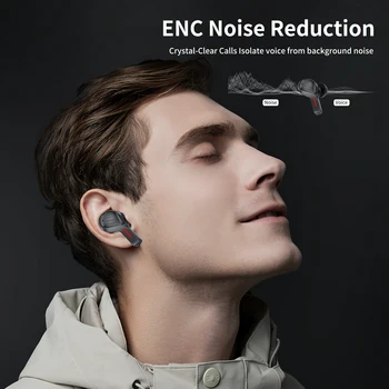 Brezžični Čepkov Bluetooth 5.0 QCC3020 Čip ENC Zmanjšanje Hrupa Slušalke Dvojni Mikrofon HD Klic HIFI Stereo Športne Slušalke 3