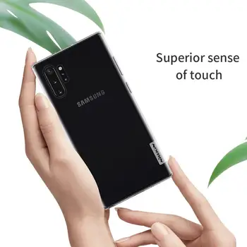 Nilkin za Samsung Galaxy Note 10 Plus 5G Primeru Nillkin 0,6 mm Mehka TPU Jasno Telefon Hrbtni Pokrovček Ohišje za Samsung A50 A30 A70 Note10 3